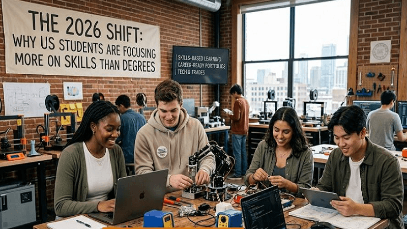 Why US Students Are Focusing More on Skills Than Degrees: The 2026 Shift